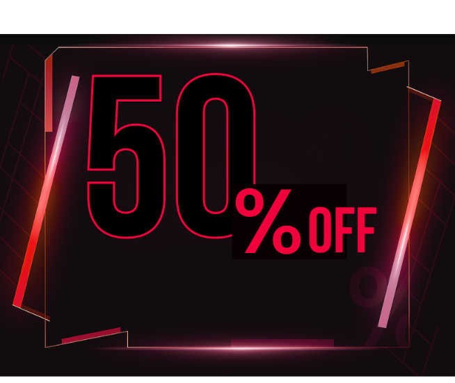 Black Friday 50% Off